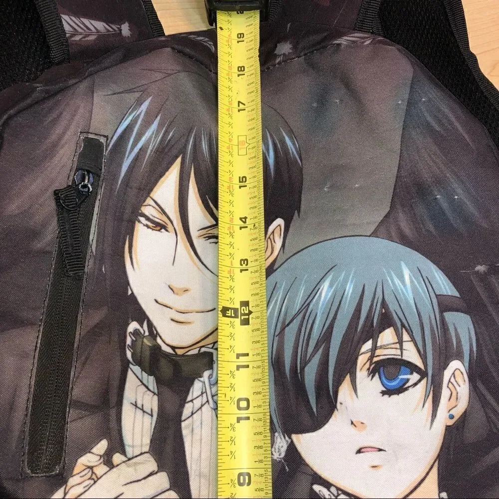 Black Butler Anime Backpack Large Used see photos
